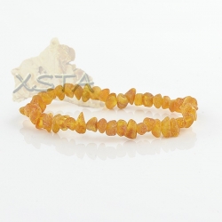Cognac raw amber beads bracelet